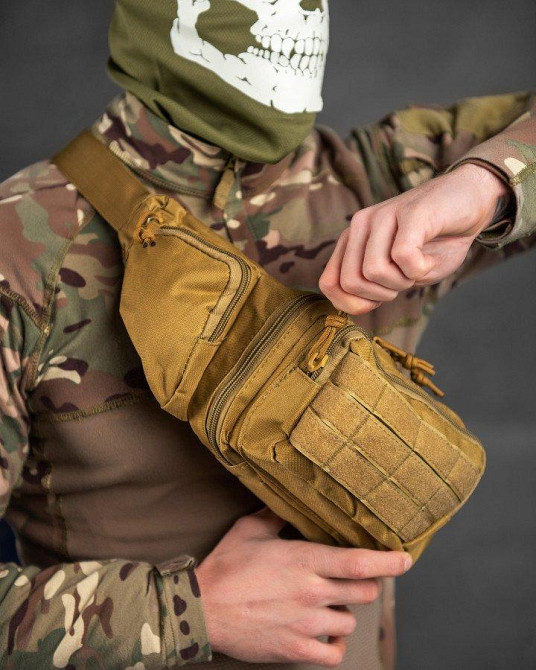 Тактична сумка на пояс MILITARY RANGERS кайот ВТ7592 Одеса - фото 3