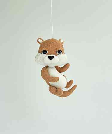 Мягкая фетровая игрушка выдра ручной работы – безопасная развивающая игрушка Киев