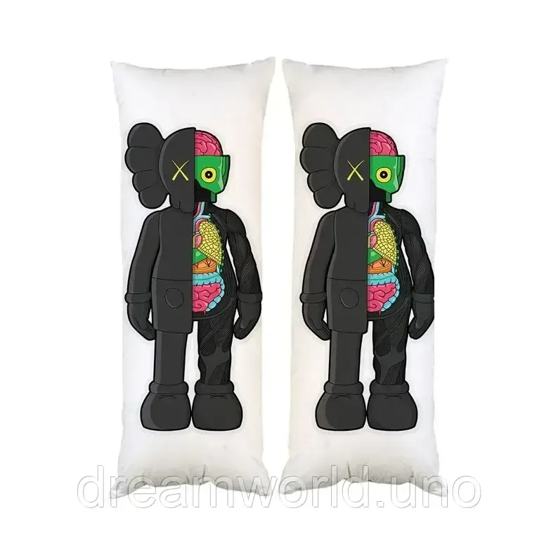 Подушка дакімакура KAWS декоративна паровита подушка для обіймання 30х60 Харків - фото 1