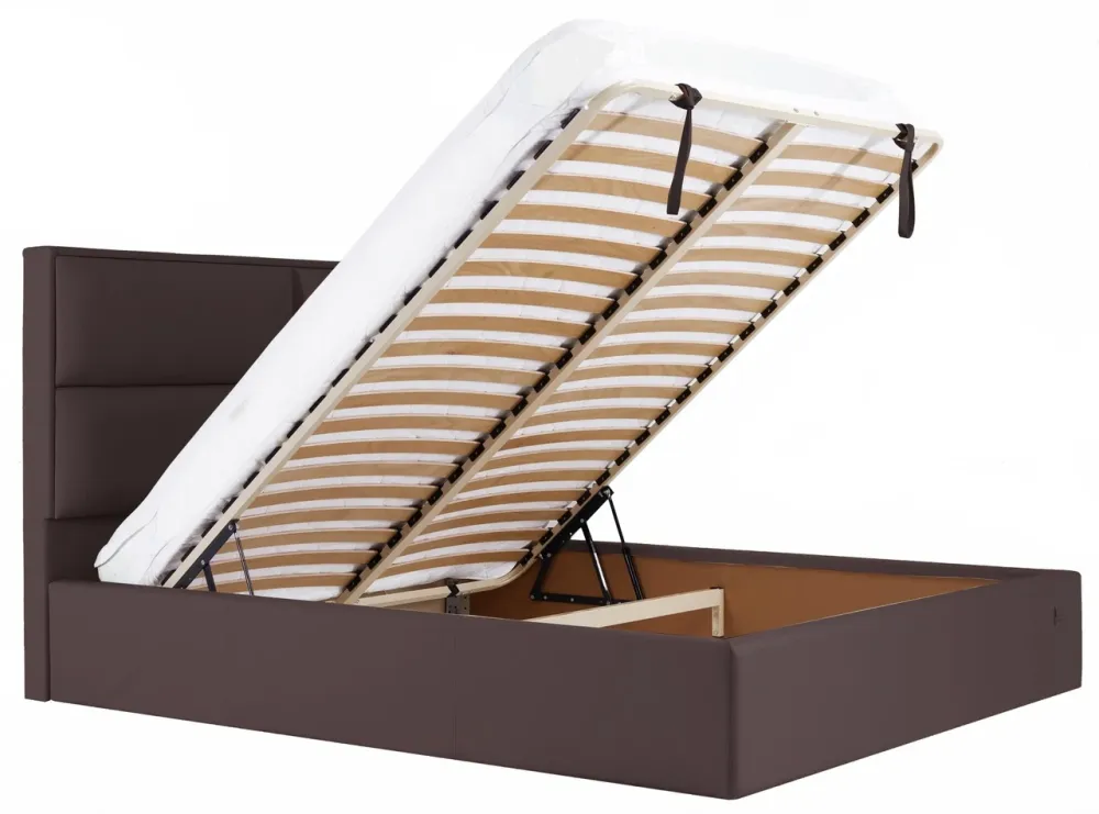 Кровать Двуспальная Sheffield Comfort 180 х 190 см Fly 2231 С подъемным механизмом и нишей для белья Темно-коричневый Киев - изображение 7