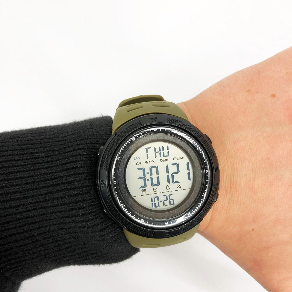 Хорошие наручные часы мужские SKMEI, Часы армейские скмей Водостойкие тактические NH-72 Киев - изображение 6