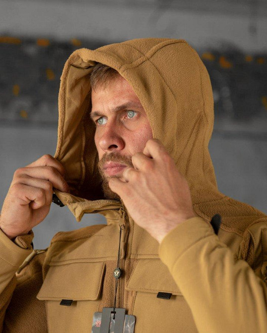 Тактична флісівка куртка Esdy combo coyot ВТ6630 Одеса - фото 4