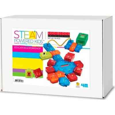 Конструктор 4М Электронный конструктор Logiblocs Умные схемы для школы 70 модулей 19 проектов (00-01709) Винница