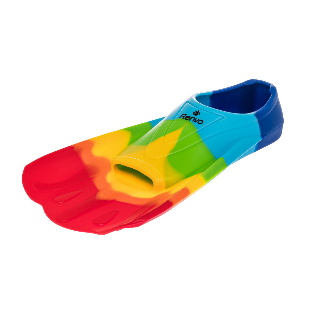 Короткі ласти для тренування в басейні Renvo Criz із закритою п'ятою Різнокольоровий 33-35 (SF120-45 33-35) Київ - фото 4
