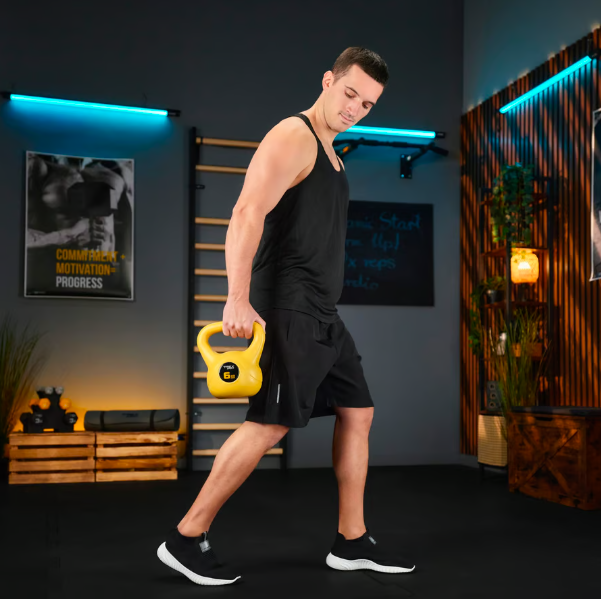 Гиря вінілова 6кг Trex Sport TX-006CKB жовта Киев - изображение 7