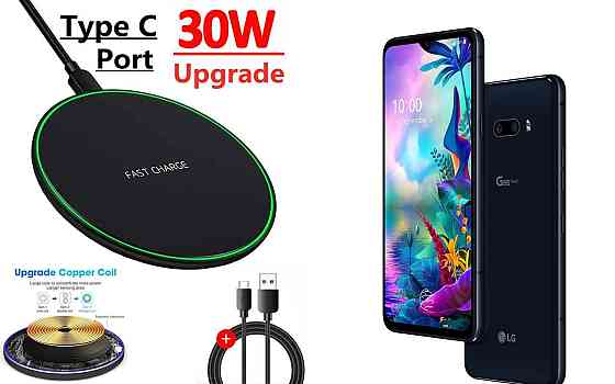 Беспроводное зарядное устройство Copper до 30W для Infinix Note 30 Pro, USB-C, LED Киев