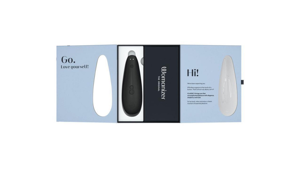 Вакуумний кліторальний стимулятор Womanizer Classic 2 - Black, 10 режимів, функція Afterglow Sex Aura Київ - фото 7