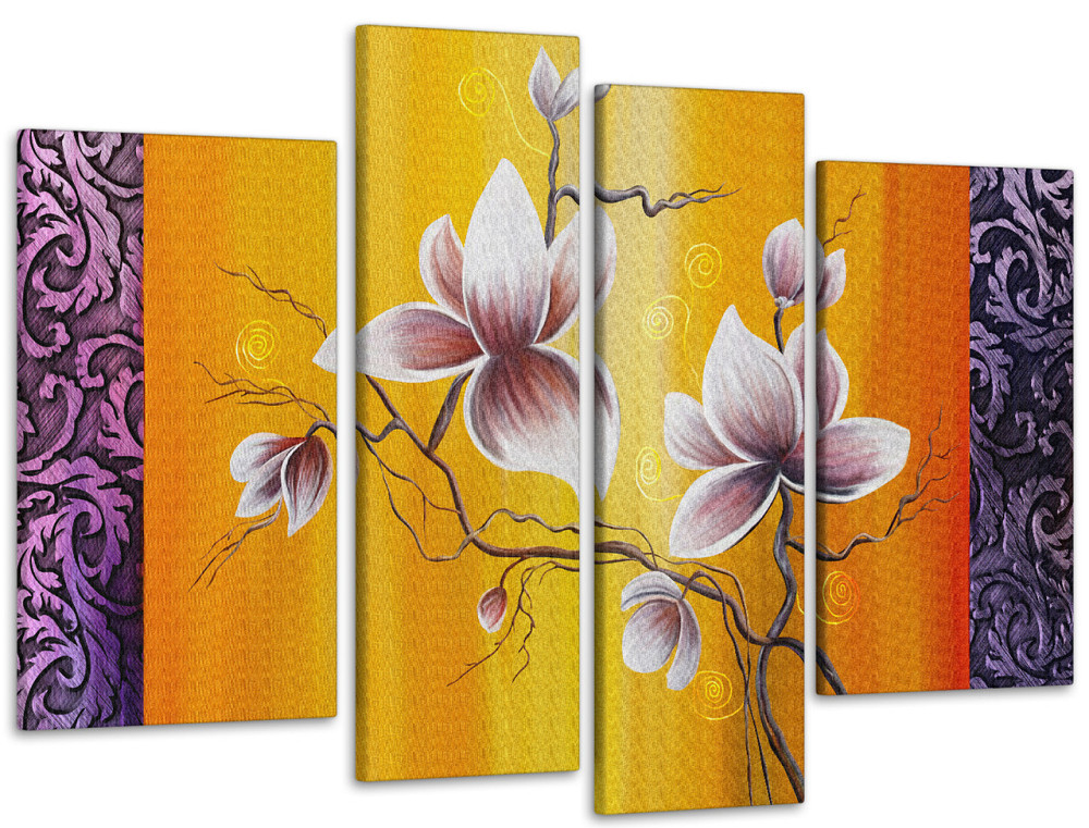 Модульна картина Абстракція Квіти Art-118_4 Київ - фото 1