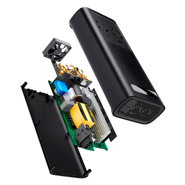 Автомобільний інвертор Baseus In-Car Inverter 500W 220V CN EU CGNB000101 (Чорний) Миколаїв - фото 6