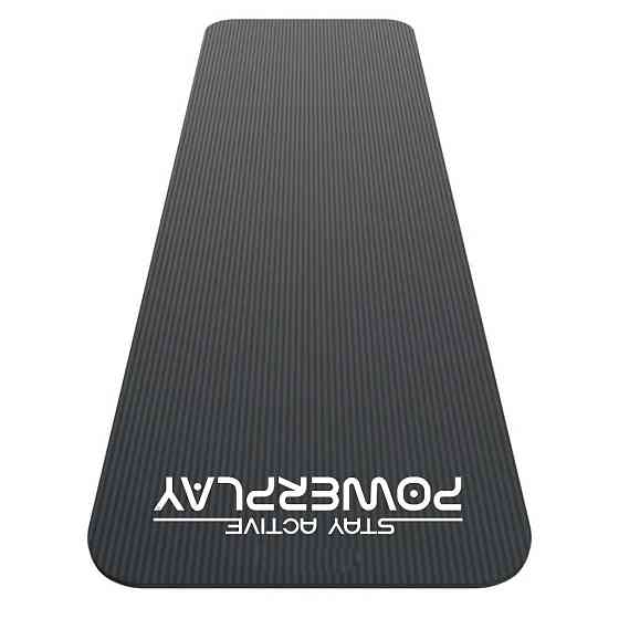 Килимок для йоги та фітнесу PowerPlay 4152 NBR Performance Mat Чорний (183x61x1) Каменское