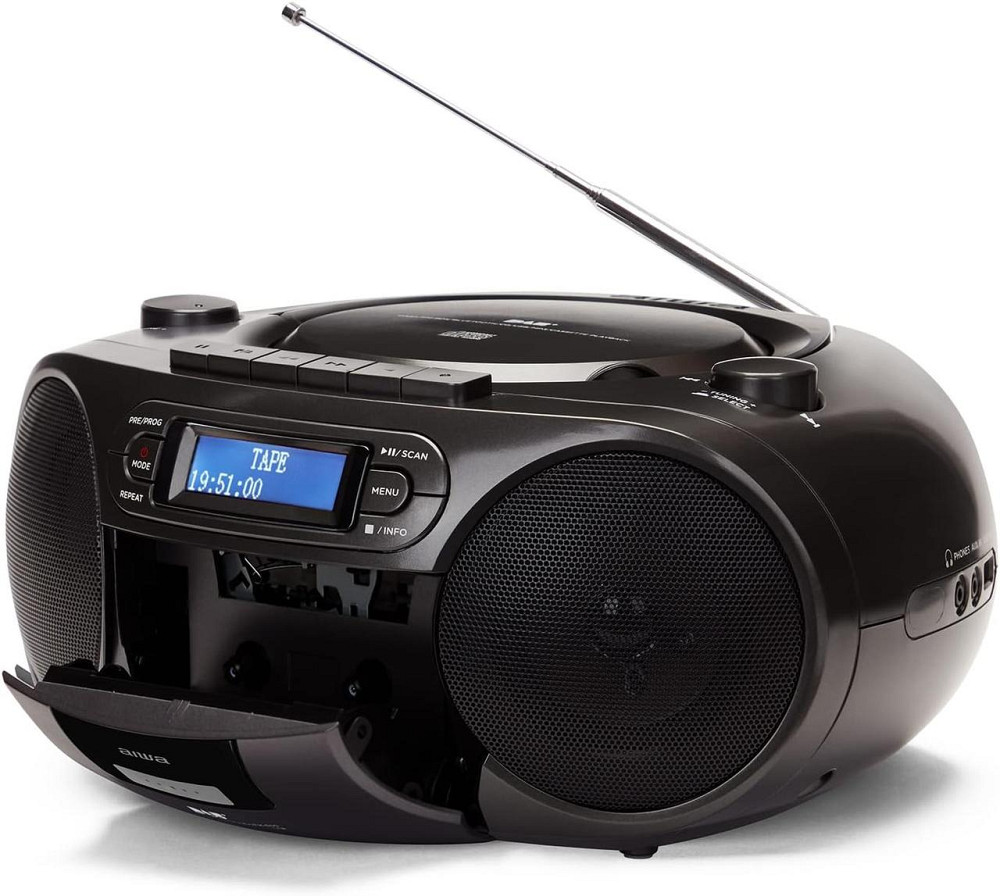 Радиоприемник с CD, Bluetooth, кассетный магнитофон, портативная стерео магнитола DAB+/FM, RDS, проигрыватель Киев - изображение 4