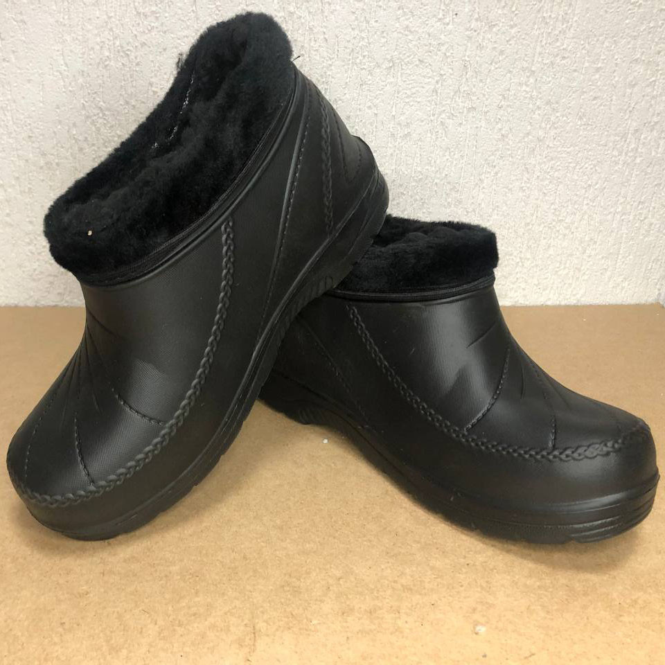 Теплі тапочки чуни, Калоші зимові, Жіночі чорні зимові калоші Жіночі черевики з повсті SF-52 Львів - фото 5