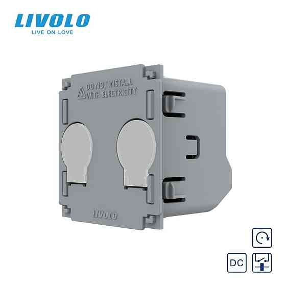 LIVOLO Сенсорна кнопка LIVOLO, 2 сенсори, без фіксації (дзвінковий / імпульсний), безпотенційни Коломыя