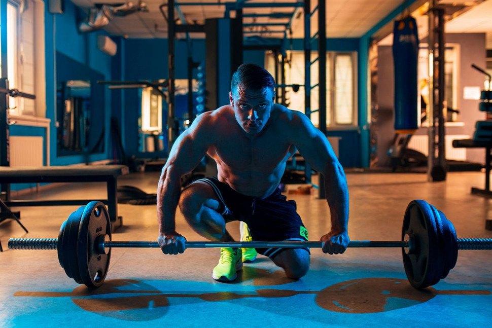 Штанга олімпійська чавунна на 135 кг Гантелі, гирі, штанги та диски набірна Київ - фото 7