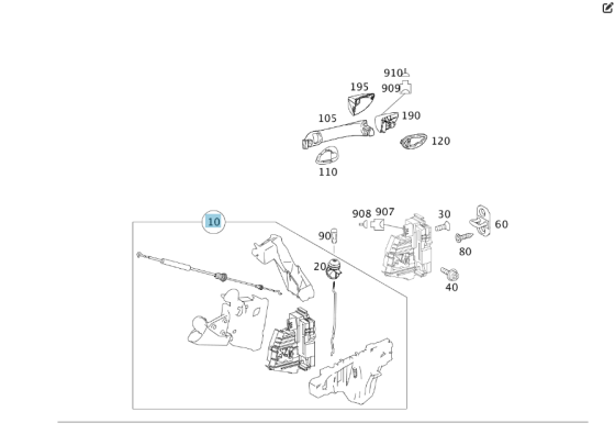 Mercedes-Benz  A1697601034 Рама зовнішньої дверної ручки передньої правої B-class W245 Одеса