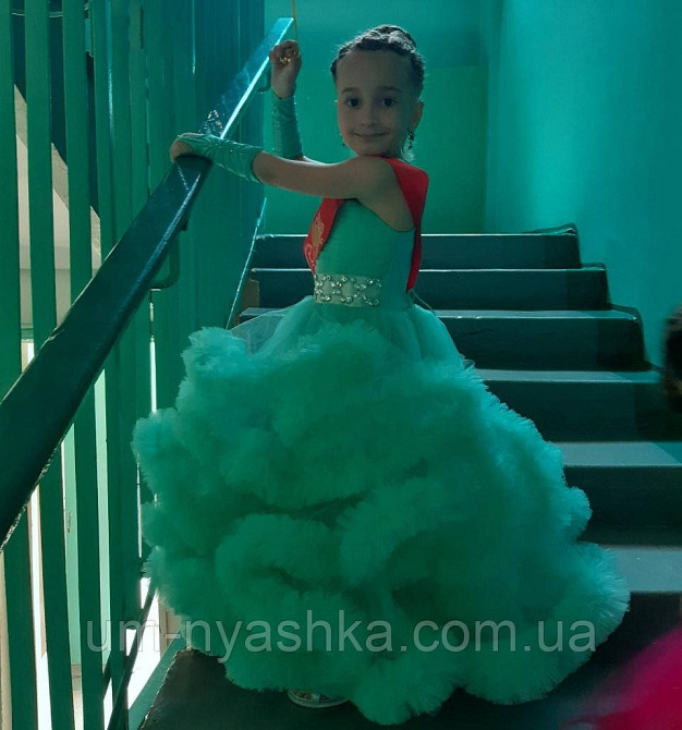 Пышное платье Облачко МОРСКАЯ ВОЛНА на 4-5, 6-7, 8-9 лет Кривой Рог - изображение 2