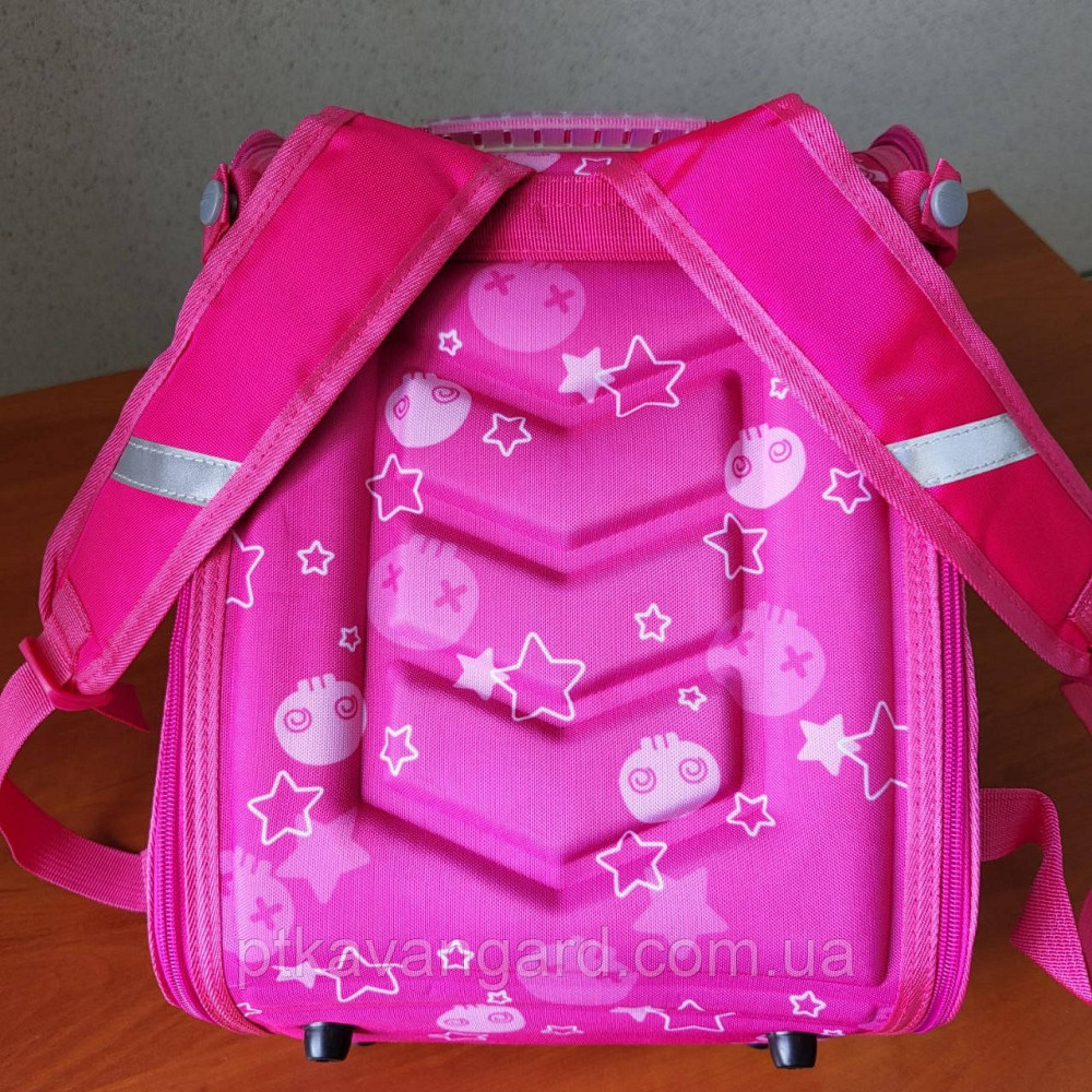Портфель школьный 1 класс Hello Kitty Куроми каркасный, ортопедическая спинка, 3D принт, розовый Хмельницкий - изображение 3