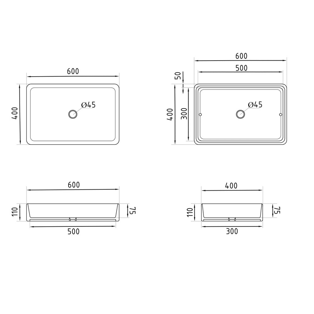 Раковина-чаша Qtap Tern 600x400x110 White QT171180841W Київ - фото 11