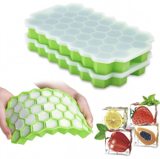 Силіконова форма для льоду з кришкою на 37 осередків Вінниця - фото 4