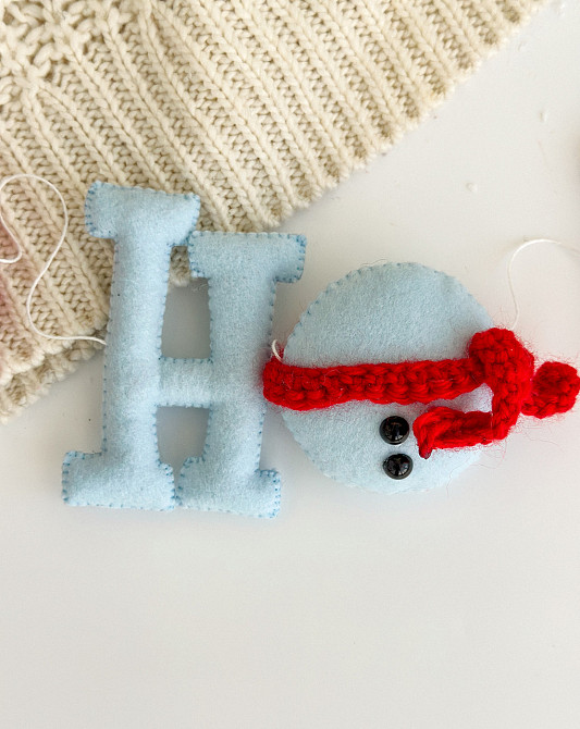 Новогодняя герлянда из фетра ручной работы - НО-НО-НО Киев - изображение 2