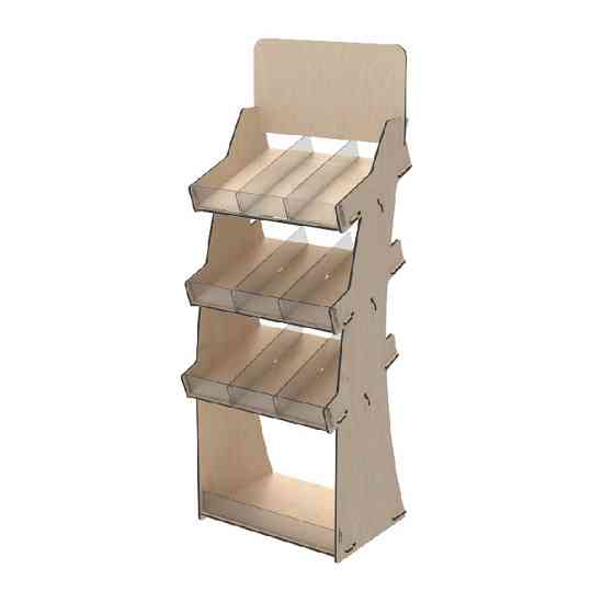 Стеллаж из фанеры EKOSTAR 530х470х1500 Киев