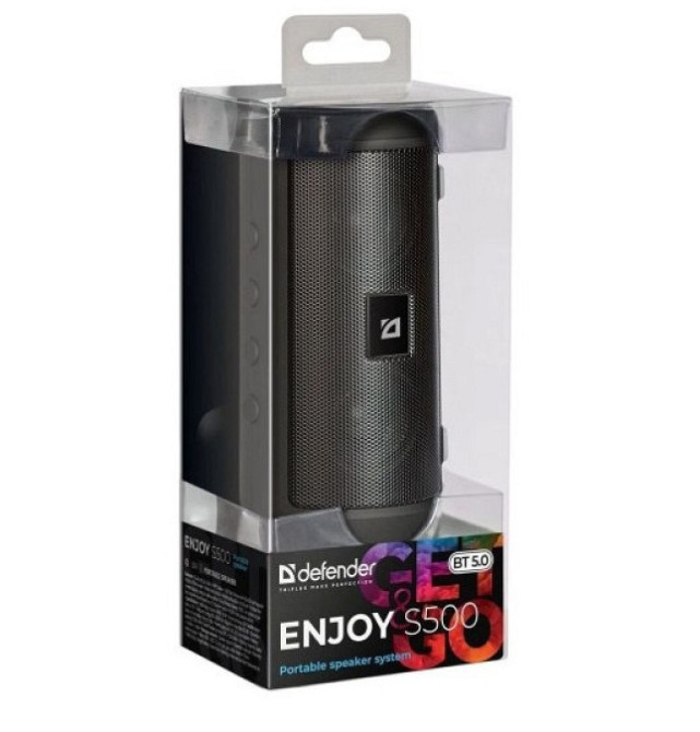 Портативная Bluetooth колонка Defender Enjoy S500 10Вт microSD USB TWS (Черный) Винница - изображение 6
