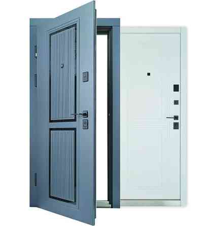 Входная дверь Abwehr Megapolis MG3 Enigma 569/570  Vinorit Антрацит + Белый супермат 860*2050 мм Киев