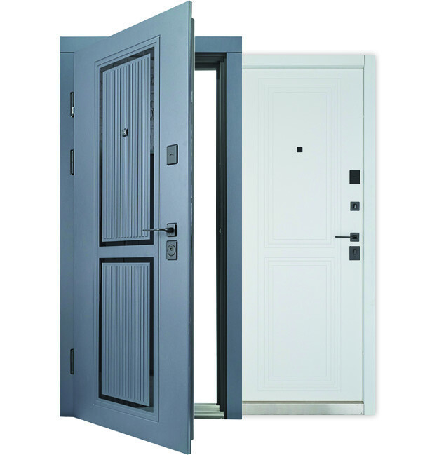 Входная дверь Abwehr Megapolis MG3 Enigma 569/570  Vinorit Антрацит + Белый супермат 860*2050 мм Киев - изображение 3