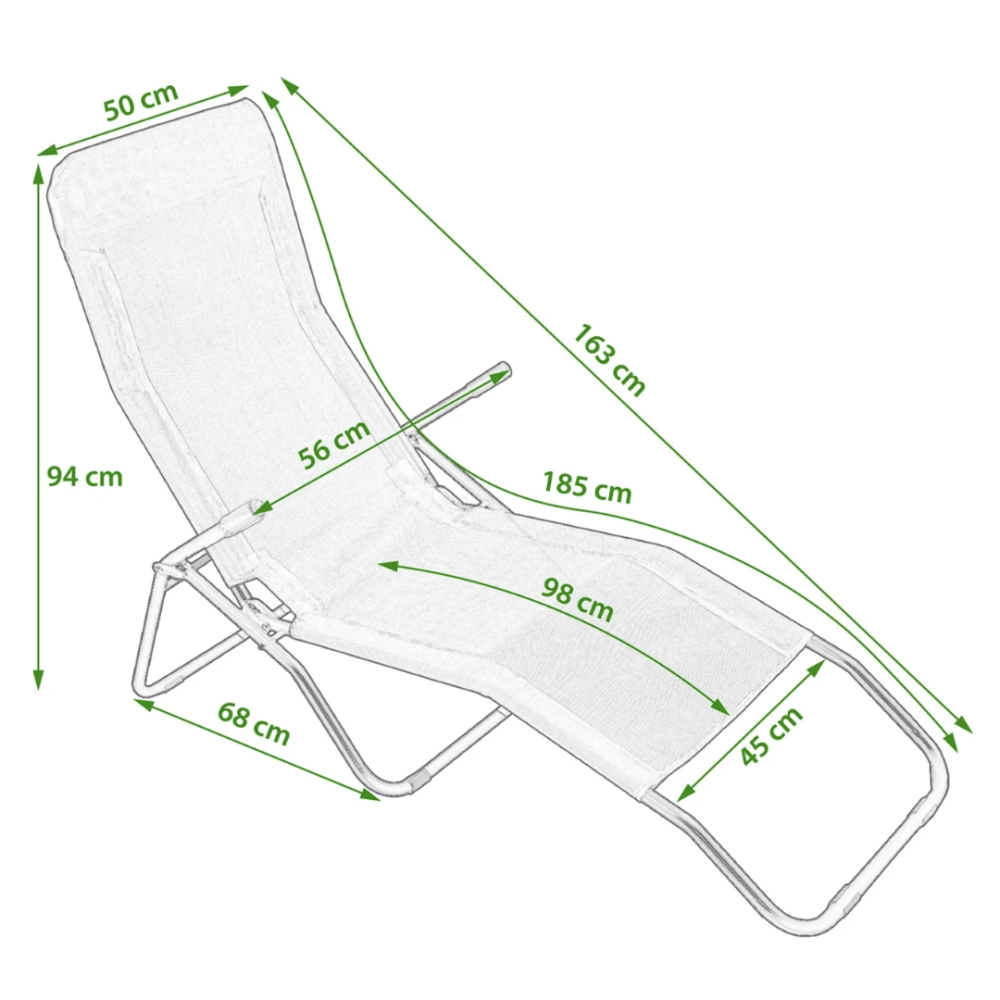Крісло-шезлонг Jumi розкладний помаранчевий Київ - фото 7