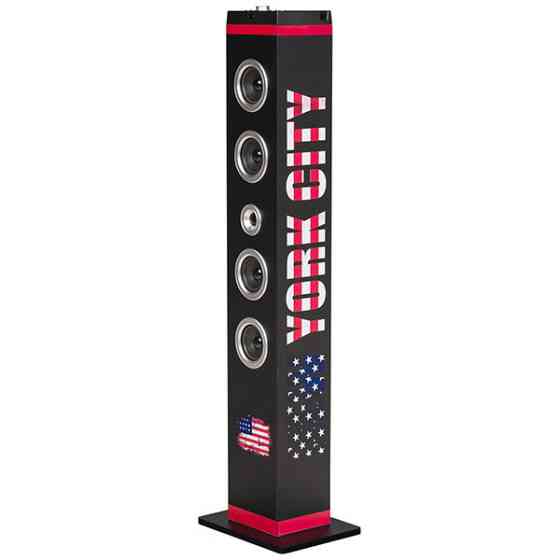 Мультимедійна Bluetooth-колонка New York 40W USB FM-радіо та пульт ДК Чорний Київ