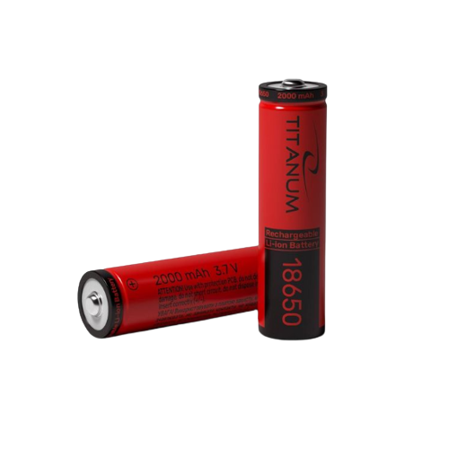 Акумулятор 18650 Li-lon 2000mAh без захисту (бл-1шт) Titanum Житомир