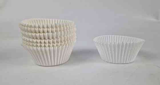 Тартолітка для кексів 125А кругла біла D55 H35 (100 шт.) (1 уп.) Харків