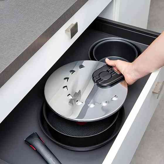 Кришка із захистом від розбризкування Tefal Ingenio 20-28 см (L9829853) ( Нержавіюча сталь ) Харьков