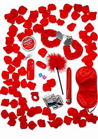 Набор БДСМ игрушек подарочный Toy Joy Romance Gift Set, красный Sex Aura Киев