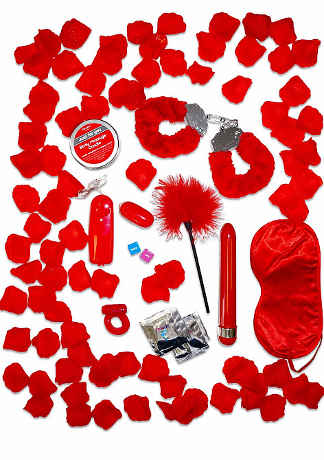 Набор БДСМ игрушек подарочный Toy Joy Romance Gift Set, красный Sex Aura Киев - изображение 1