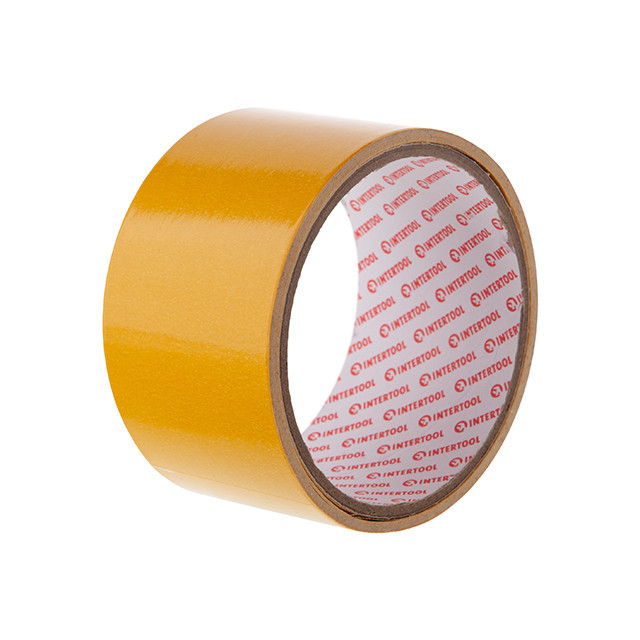 Скотч двусторонний, 5 м, 50 мм, на полипропиленовой основе INTERTOOL KT-0951 Киев - изображение 1
