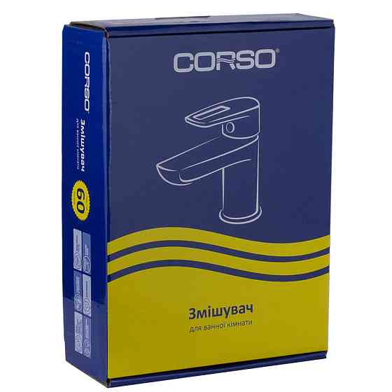 Corso Смеситель LUGANO Ø26 для раковины литой на шпильке CORSO CH-2A147C (9620000) Коломыя