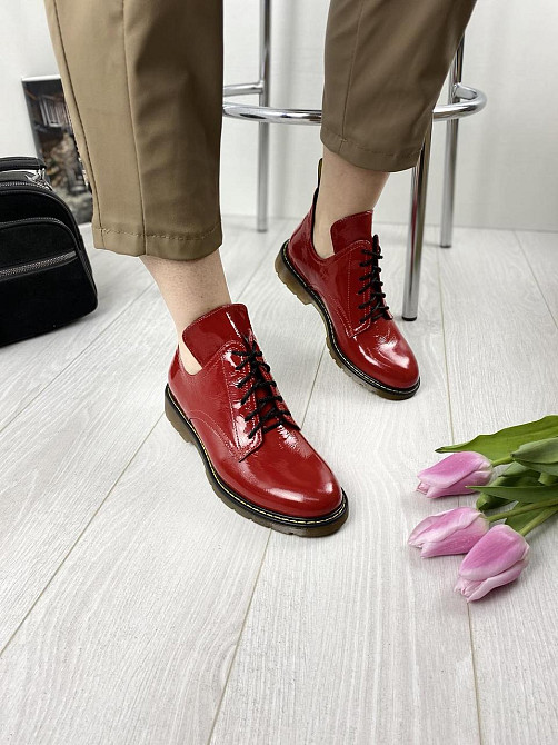 Sothby 's Туфлі жіночі Sothby 's M-373 червоні (весна-осінь, шкіра лакована) (3109) Коломыя - изображение 5