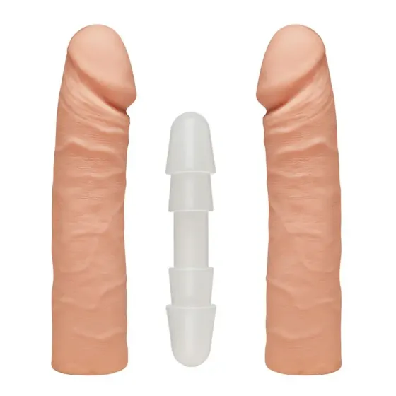 Фалоімітатор подвійний Doc Johnson The D - Double D - 16 Inch - ULTRASKYN, діаметр 4,4 см, Vack-U-Lo Львов