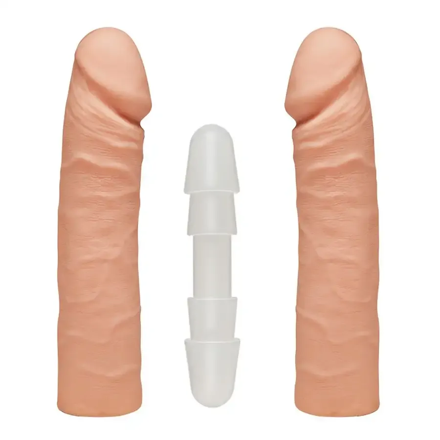 Фалоімітатор подвійний Doc Johnson The D - Double D - 16 Inch - ULTRASKYN, діаметр 4,4 см, Vack-U-Lo Львов - изображение 1