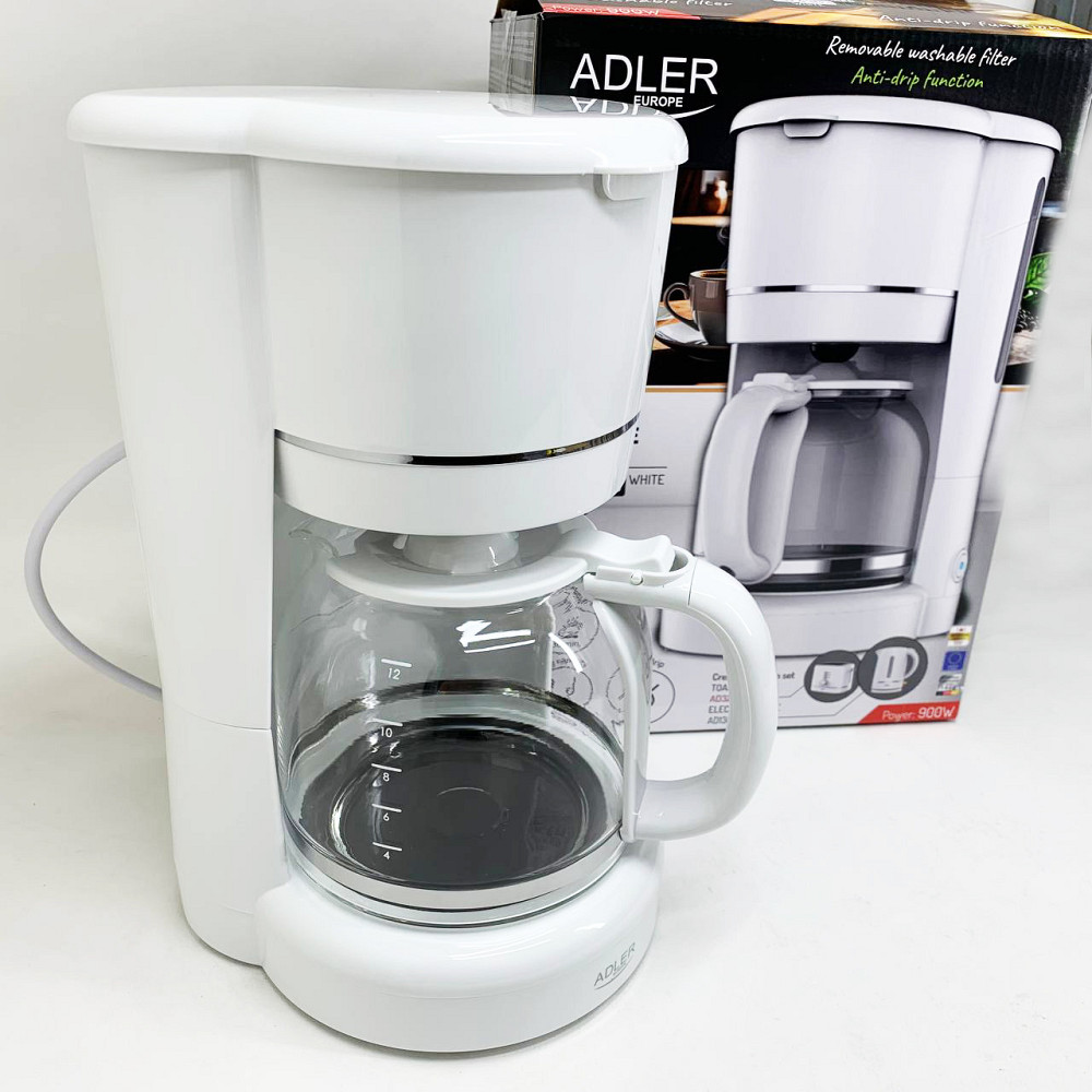 Кавоварка крапельна Adler AD 4383 white 1.5Л 900Вт SO-72 Львов - изображение 12