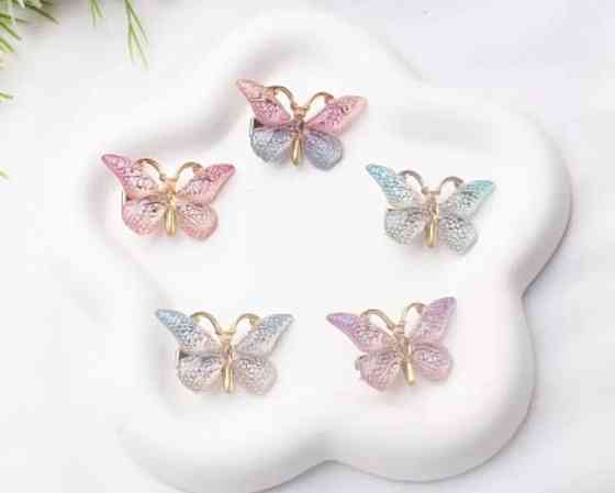 Затискач "Метелик" маленький Фіолетовий Сміла