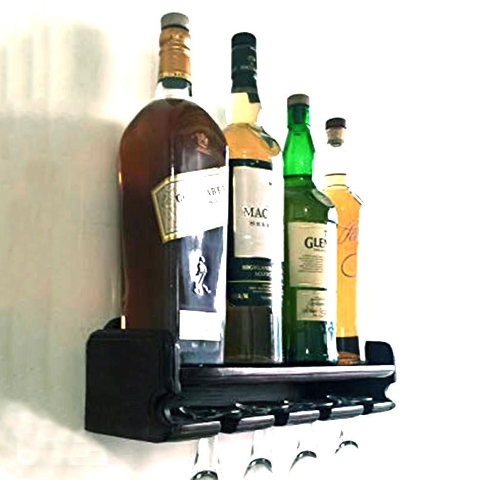 Настенная винная полка 