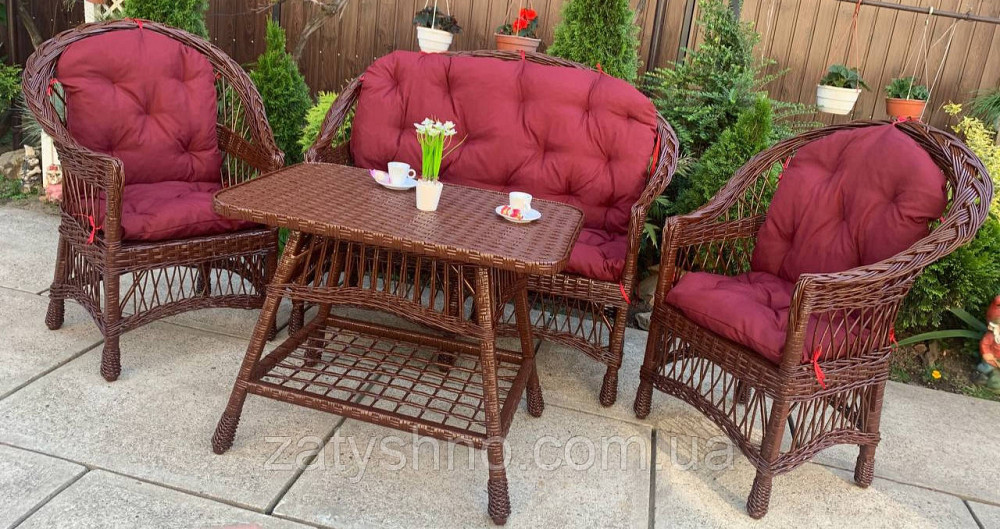 Комплект мебели садовой плетеной из лозы Киев - изображение 6