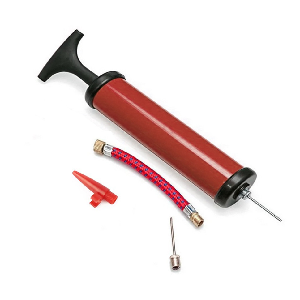 Насос ручний для м'ячів, надувних виробів Pump NE-P-18R червоний Вінниця - фото 1