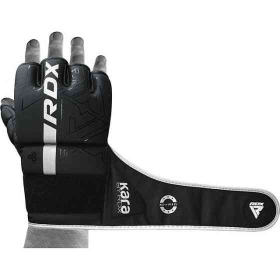 Рукавиці ММА RDX F6 KARA Matte White L (капа в комплекті) Кам'янське