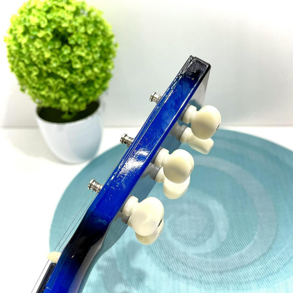 Гітара дерев'яна дитяча 6 струн Синя (M 1369) Чернигов - изображение 7