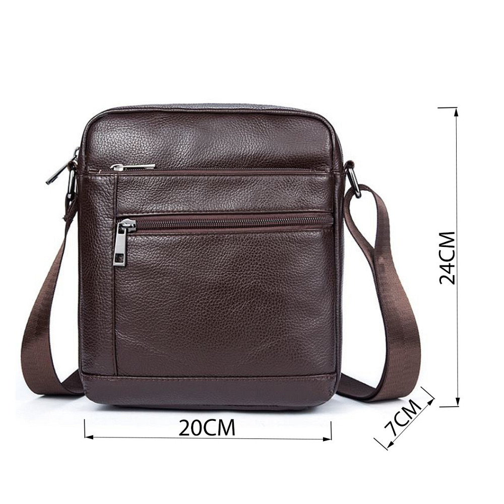 Сумка чоловіча компактна Vintage 14746 Коричнева Київ - фото 7