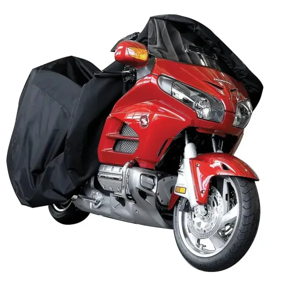 Захисний чохол для мотоцикла 207х145х70см, Розмір XL, Чорний / Водонепроникний чохол-тент для мотоцикла Київ
