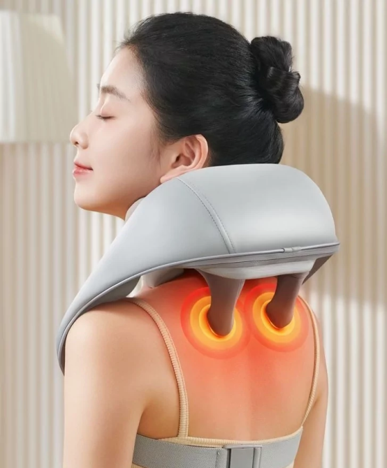 Массажер роликовый для шеи и плеч HJ188 (Серый) Винница - изображение 5